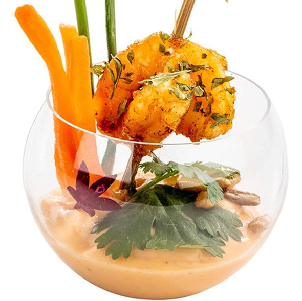 Clear Sphere Bowl Sphere Cup 2 Oz Ideal Para Bebidas Cóctele 0