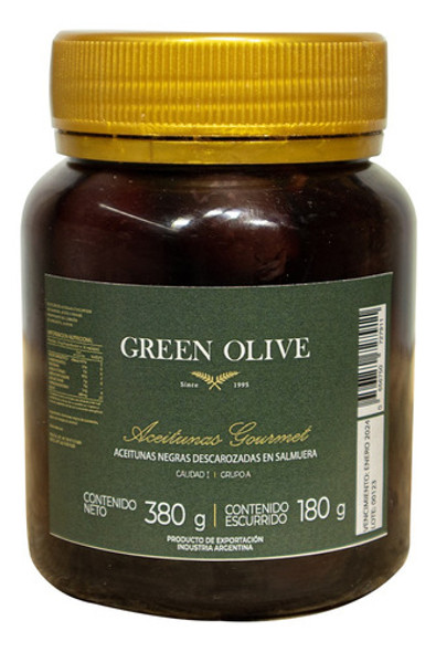 Aceitunas Negras Nat. Desc. Green Olive Nº 0 X 180 Gr. Pet 0
