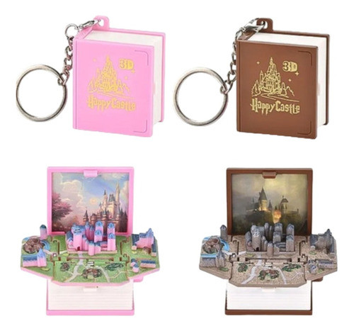 Llavero Estilo Libro 3d Souvenir Sorpresita Con Paisaje 0