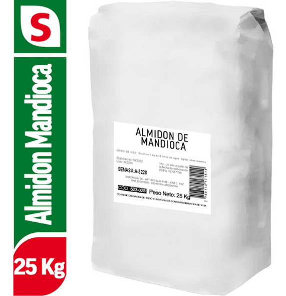 Fécula Almidón De Mandioca Sin Tacc X 25 Kg (harina) 0 Fécula Almidón De Mandioca Sin Tacc X 25 Kg (harina) 0