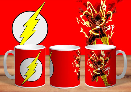 Taza De Ceramica Superheroes Flash #02 1