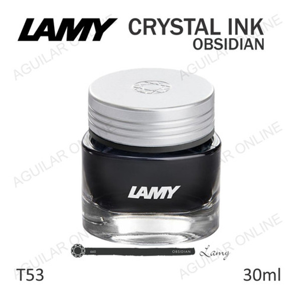 Crystal Ink Tinta Lamy T53 30ml Estilográfica Color Obsidian 0