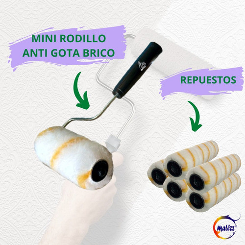 Mini Rodillo Antigota 8cm Matêzz (x 50un.) 1