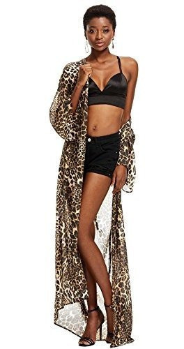 Sweatyrocks Cardigan De Kimono Para Mujer, Con Abertura En L 0