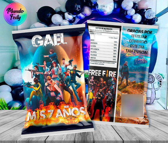 Bolsitas Chip Bag Free Fire X 10 Envió Gratis 1