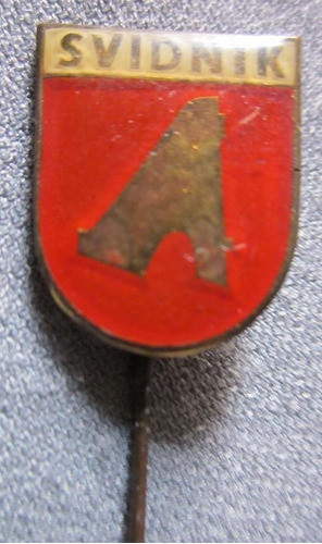 Antiguo Alfiler Pin Politico De Svidnik Eslovaquia 1