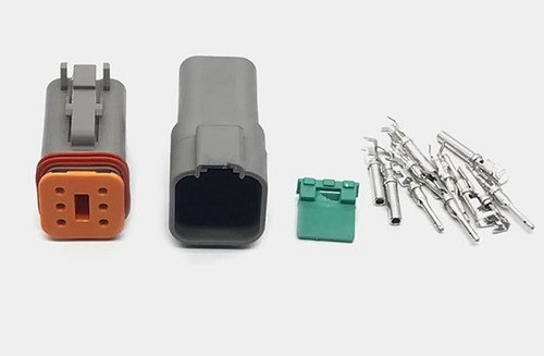 Conector Deutsch De 6 Pines P/ Uso En Maquinaria Vial (cat) 0