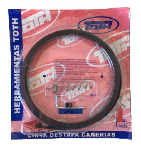 Cinta Para Destapar Cañeria De 20 Metros Marca  Toth 0