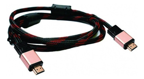Cable Hdmi 2.0 4k Fullhd 3 Metros Mallado Macho Con Filtros 0