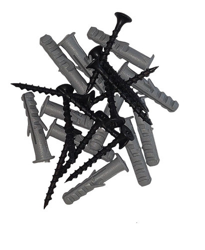 25 Tarugo C/tope Nylon Nº 8 Py + 25 Tornillo Dry 8 X 2 PuLG. 0