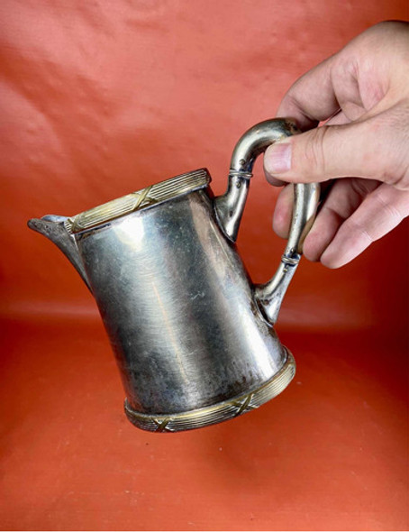 Fino Juego De Té | Metal Blanco Bañado En Plata | Completo 1