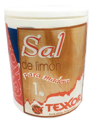 Sal De Limón 1 Kg Texxor - Para Limpieza De Madera 0