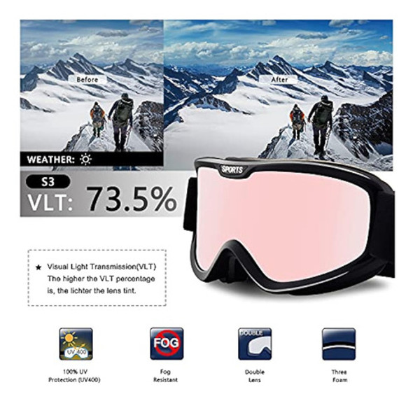 Oulaiqi Snow Goggles Ski Goggle For Man Women 1