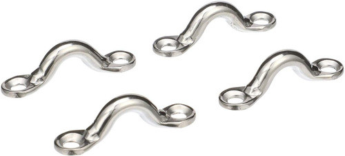 Alça Passa Cabo 3/8 Aço Inox Convés Suporte Capota 4 Uni 0
