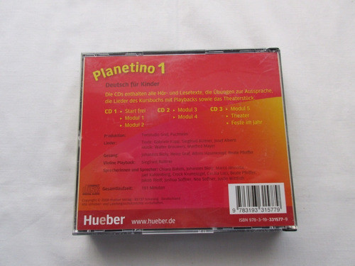 3 Audio- Cd Planetino 1, A1, Deutsch Für Kinder, Hueber! Muy 1