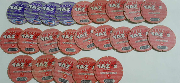 Lote De 23 Arma Tazos Chester Pepsico Snacks De Coleccion 1