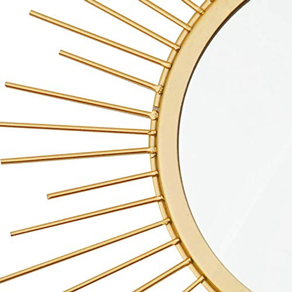 Paquete De 3 Espejos Dorados Para Pared Espejos De Metal Sun 1