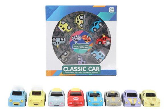 Conjunto De Veículos Pull Back, 8 Peças, Modelos De Carros U 0