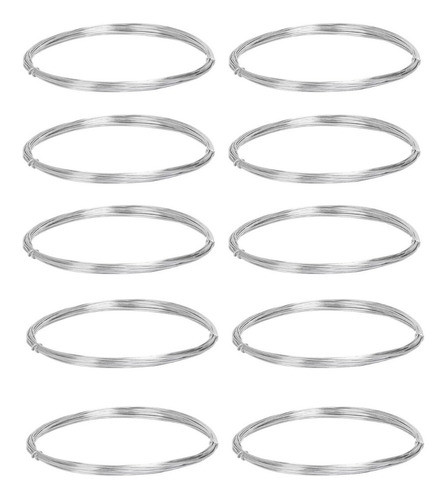 Alambre Galvanizado N22 X5mt 0.70mm G22/05 Manualidades X10u 0