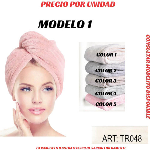 Turbante Cofia Toalla  Cabello Ct Teoytino Chn 1