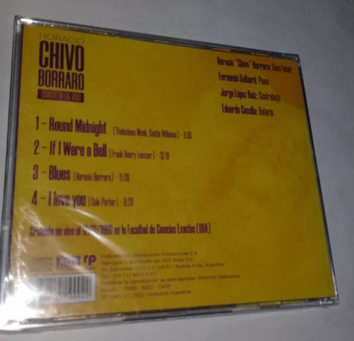 Horacio Chivo Borraro - Cuarteto En Vivo Cd Sellado / Kktus 1