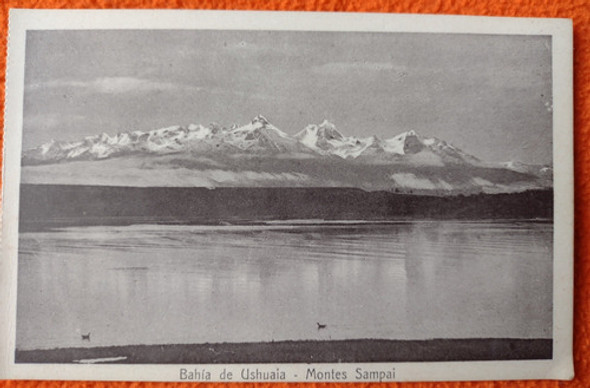 Antigua Postal Bahía De Ushuaia Montes Sampai 0