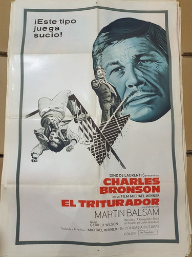Afiche De Cine Original 1185- El Triturador- Charles Bronson 0