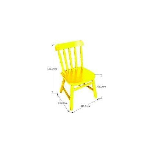 Kit 2 Cadeiras Infantil Country Amarela Ecomóveis Amarelo 1