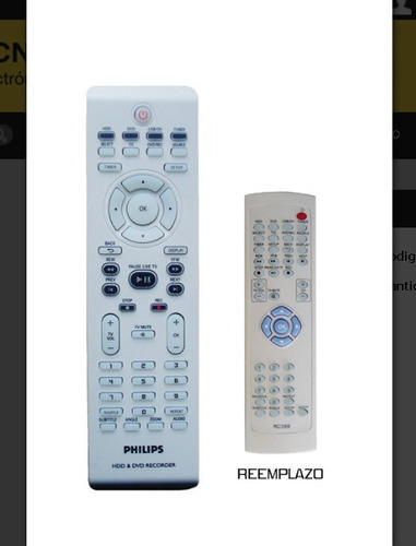 Control Remoto Dvd Philips (grabadora Hdd) Rc 269 0