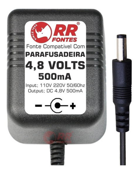 Fonte 4,8v Carregador Da Parafusadeira Famastil 3.6v 0