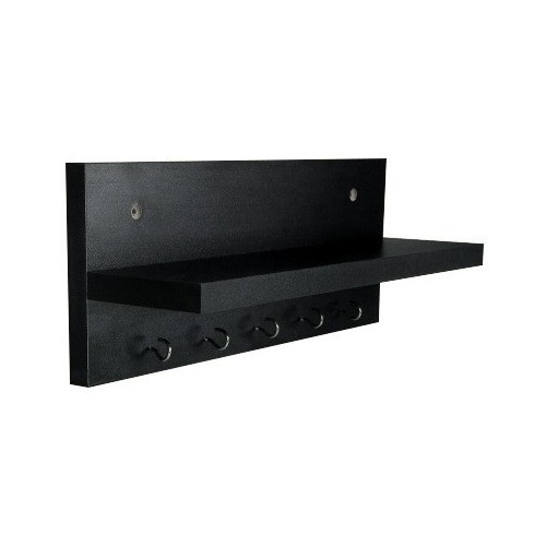 Porta Chaves Perfeito Para Organizar Prateleira De Mdf Preto 0