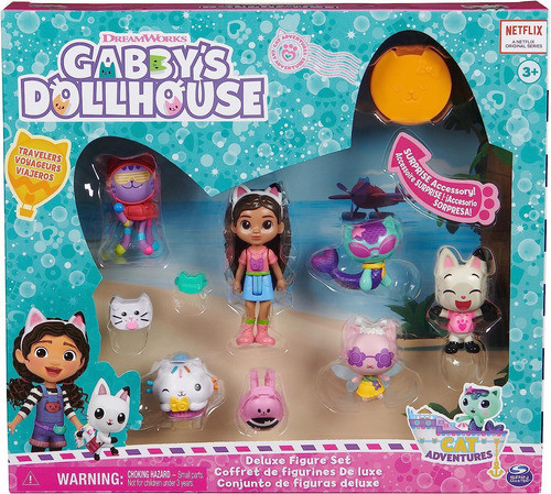 Gabbys Dollhouse - Pack De 6 Personajes - Cat Adventures 0