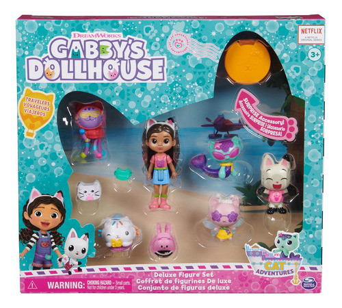 Gabbys Dollhouse - Pack De 6 Personajes - Cat Adventures 1