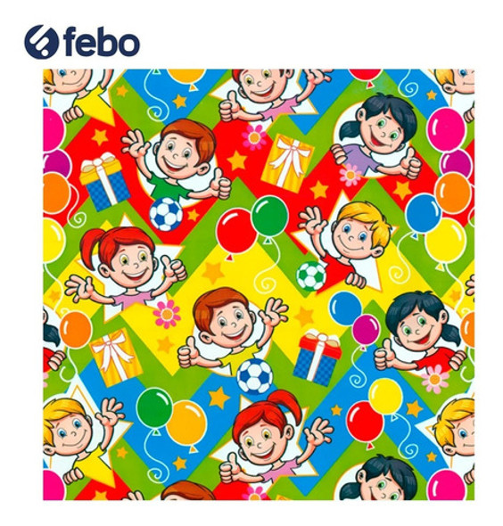 Papel De Regalo Hoja Combo Por X3 100x70cm Diseño Infantil 1