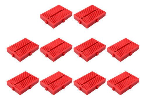 10 Unidades Mini Protoboard Placa Circuito Proto Syb-170 Ver 0