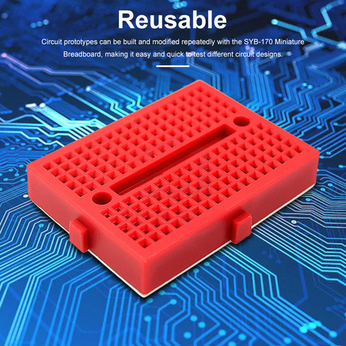 10 Unidades Mini Protoboard Placa Circuito Proto Syb-170 Ver 1