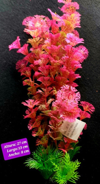 Adorno, Planta Artificial Para Acuario/ Terrario Base Pesada 1 Adorno, Planta Artificial Para Acuario/ Terrario Base Pesada 1