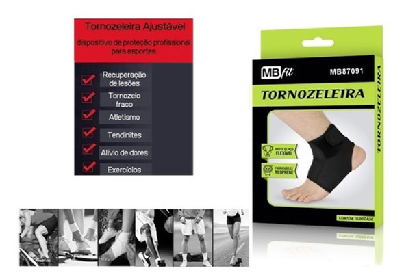 Tornozeleira Estabilizador Ajustavel Esporte Ortopedica Bi 0