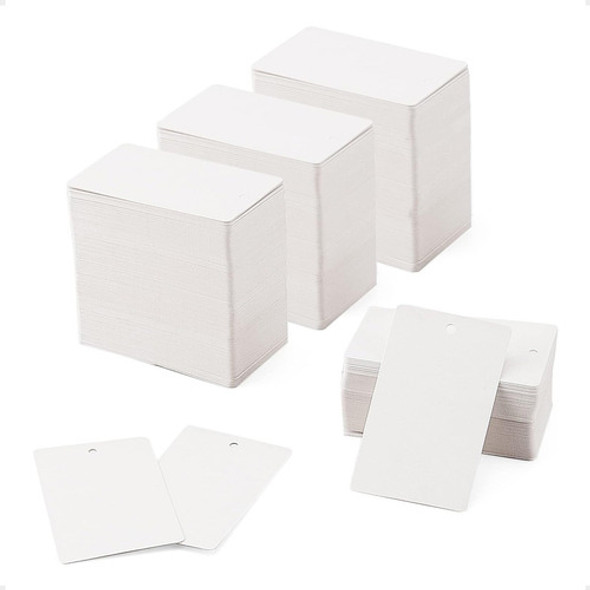 Etiqueta Para Ropa Tag Colgante Blanca 6x8cm 500u 300gr 0