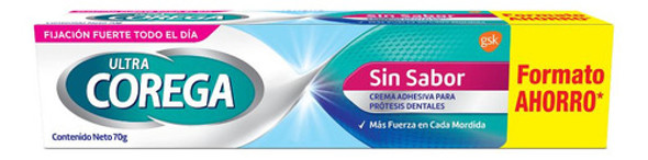 Adhesivo Corega Ultra Sin Sabor 70g 0