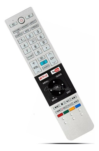 Control Remoto Para Toshiba Smart Tv Netflix Y Youtube Led 0