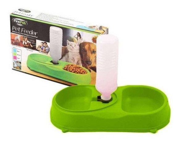 Dispensador De Agua Y Plato Para Comida De Mascotas 1