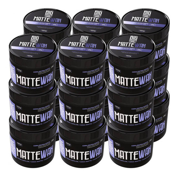 Cera Capilar Matte Wax Big Barber 150g Efeito Seca Kit 18 Un 0
