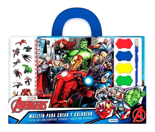 Maletin Crear Y Colorear Avengers Art 03428 Loonytoys 0