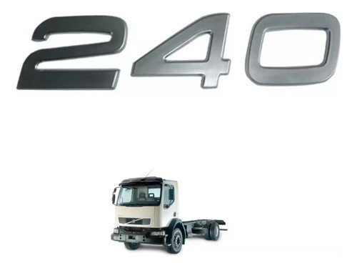 Emblema Lateral 240 Plastico Para Volvo 240 Vm 23 2004 Ate 2 0