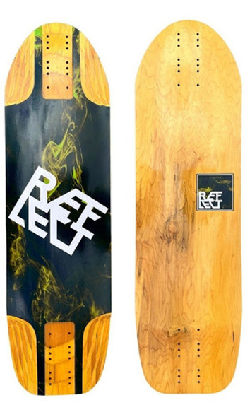 Shape Reflect N1 Maple Importado 31 X 8.9 Longboard Amarelo 0