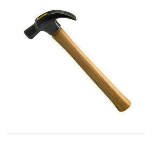 Martelo Unha 23mm Com Cabo De Madeira Cabeça Aço 0