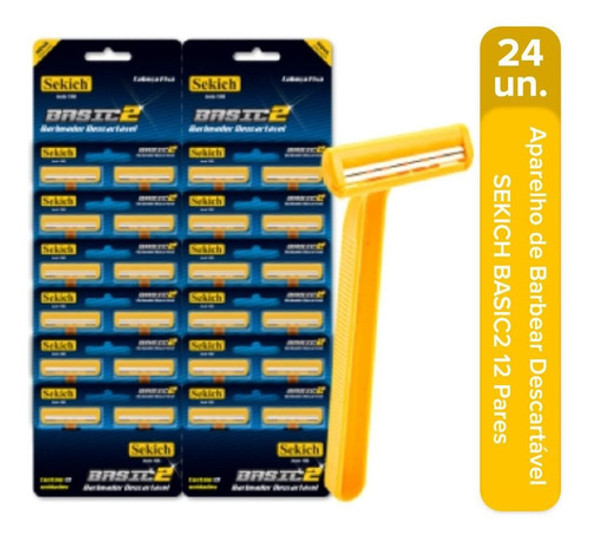 Aparelho De Barbear Cartela 24 Unidades Promoção Revenda 1