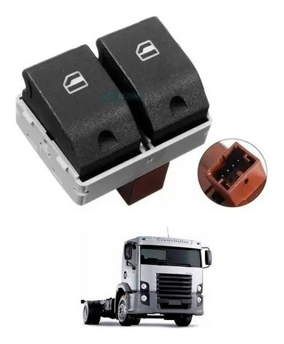 Botao Levantar Vidro Duplo Vw Constellation 13180 1319 0