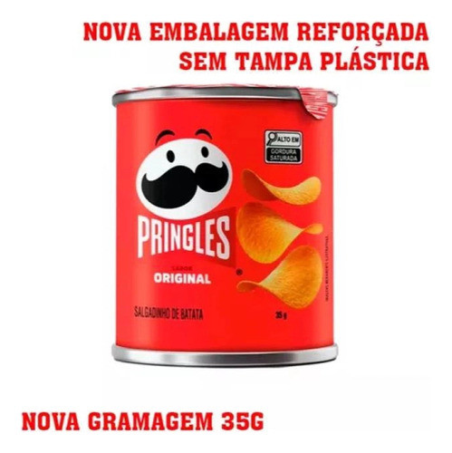 Batata Pringles Original - 6 Unidades X 35g (210g) 1